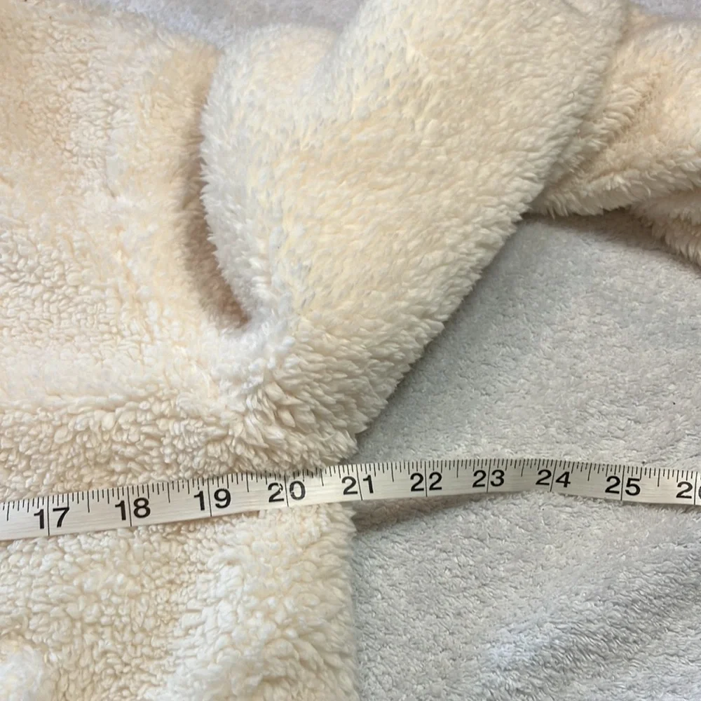 J Crew cream teddy zip up jacket - Picture 7 of 8